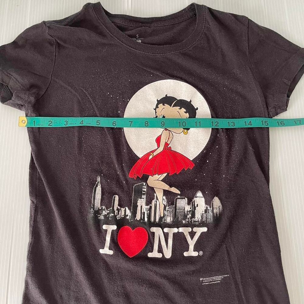 Y2K Betty Boop I love NY Baby Tee Shirt size Small - Picture 4 of 6
